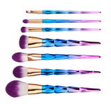 Luxe 7-Piece Diamond Makeup Brush Set – Foundation & Precision Tools
