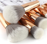 15-Piece White Marble Makeup Brush Set – Professional Beauty Kit for Flawless Application