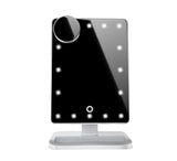 Touch Screen LED Makeup Mirror with Bluetooth Speaker & 10X Magnification