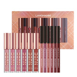 12-Piece Matte Lipstick & Lip Liner Set – Long-Lasting, Moisturizing & Kiss-Proof