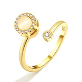 Fashionable Opal Spinning Ring