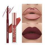 12-Piece Matte Lipstick & Lip Liner Set – Long-Lasting, Moisturizing & Kiss-Proof