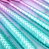 11-Piece Mermaid Makeup Brushes Kit – Professional Synthetic Brushes for Face, Eyes & Lips