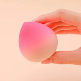 Peach Makeup Sponge Egg – Super Soft Air Cushion Beauty Sponge for Wet & Dry Use