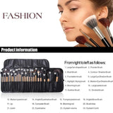 24-Piece Professional Makeup Brush Set – Complete Cosmetic Tools in Stylish Gift Bag