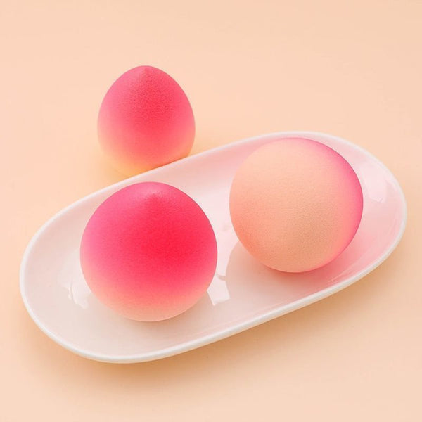 Peach Makeup Sponge Egg – Super Soft Air Cushion Beauty Sponge for Wet & Dry Use