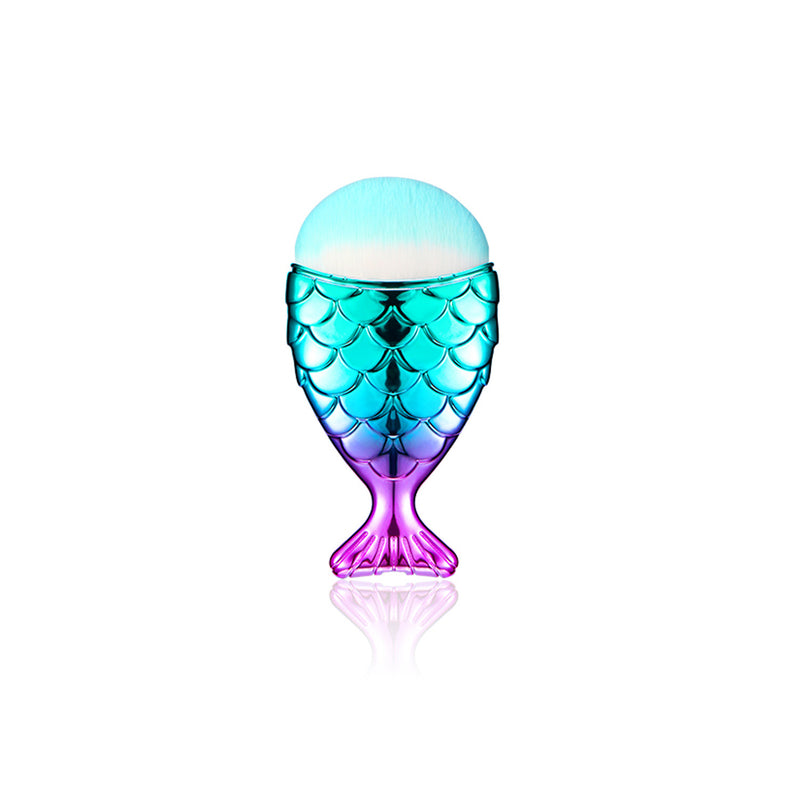 11-Piece Mermaid Makeup Brushes Kit – Professional Synthetic Brushes for Face, Eyes & Lips