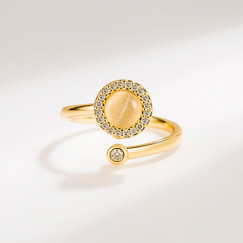 Fashionable Opal Spinning Ring