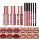 12-Piece Matte Lipstick & Lip Liner Set – Long-Lasting, Moisturizing & Kiss-Proof